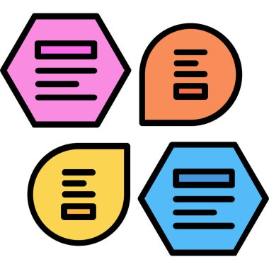 Bal peteği. Ağ için bal peteği simgeleri ve arıların basit simgeleri