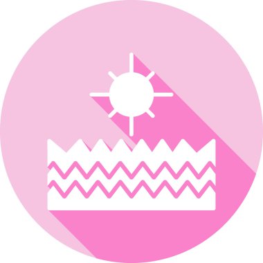 Güneş simgesinin vektör illüstrasyonu