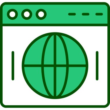 Tarayıcı. Web simgesi basit tasarım