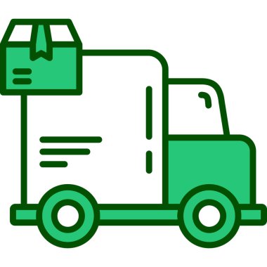 Teslimat. Web simgesi basit illüstrasyon