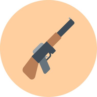 Av tüfeği simge vektör çizim