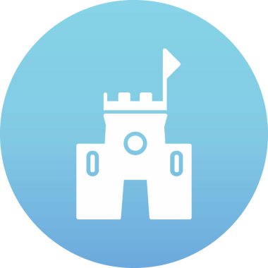 Kale simgesi. Vektör çizim