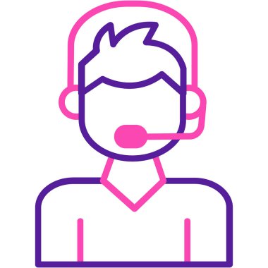 avatar. Web simgesi basit illüstrasyon