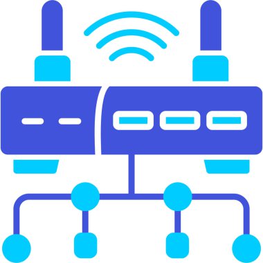 Kablosuz. Web simgesi basit illüstrasyon