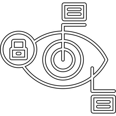 Veri Depolama simgesi, vektör illüstrasyonu