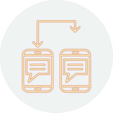 Sohbet simgesi vektör illüstrasyonu