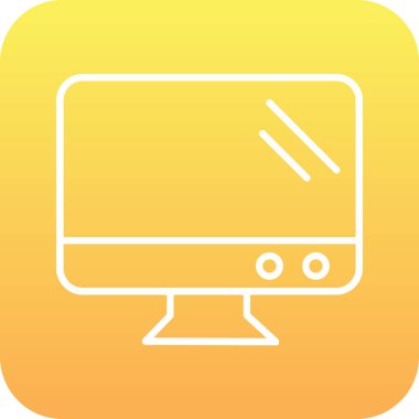 vektör lcd simgesi illüstrasyonu