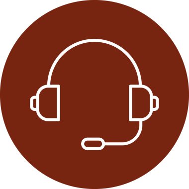 vektör kulaklık simgesi