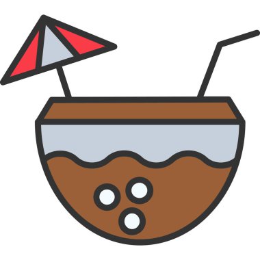 Kokteyl. Resim simgesi basit tasarım