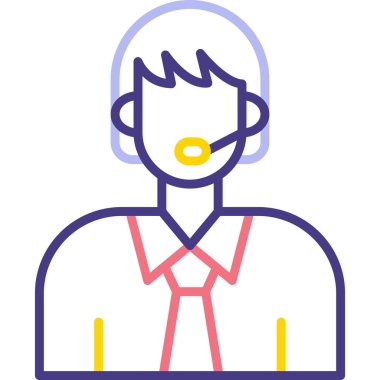 Adamım. Web simgesi basit illüstrasyon