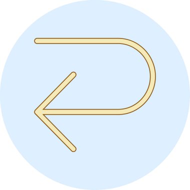 Ok. Web simgesi basit bir illüstrasyon. imleç