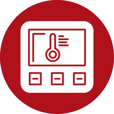 sıcaklık simgesi vektör illüstrasyonu