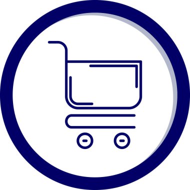 alışveriş sepeti, vektör simgesi