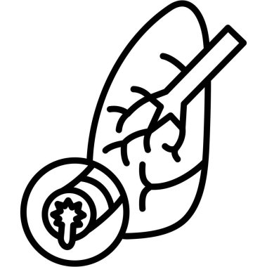 El çizimi çizgi film tarzı sigara piposu.