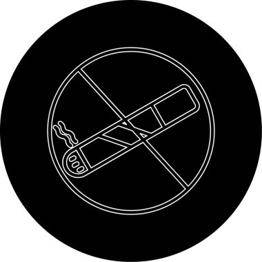 hiçbir yasaktır web simge vektör çizim