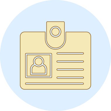 Kimlik kartı. Web simgesi