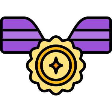 Rozet rozet simgesi - taslak biçimi