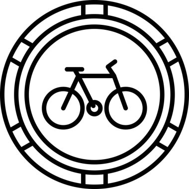 bisiklet simgesi, modern tasarım illüstrasyonu