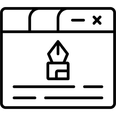 Modern simgenin vektör illüstrasyonu