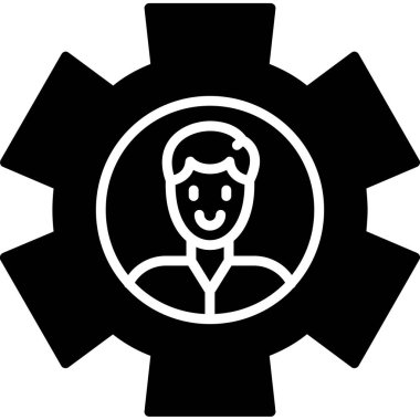 avatar simgesi, vektör illüstrasyonu beyaz arkaplanda izole edildi