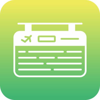 Benzersiz gazete vektörü simgesi