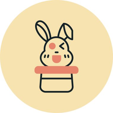 Uzun gölgeli tavşan yassı simgesi, 10 birim