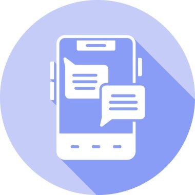 Konuş. Web simgesi basit illüstrasyon