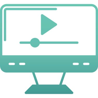 video. Web simgesi basit tasarım