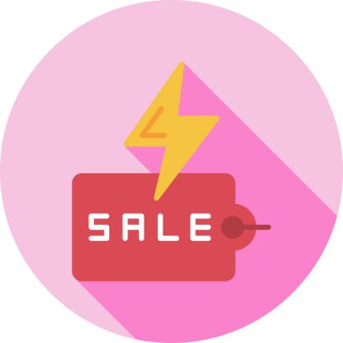 Bir satış etiketinin vektör illüstrasyonu