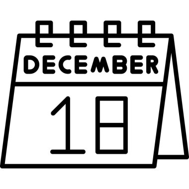 Takvim simgesi tasarımı, vektör illüstrasyonu