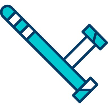 beysbol yarasa simgesi vektör illüstrasyonu