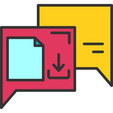 Konuş. Web simgesi basit tasarım