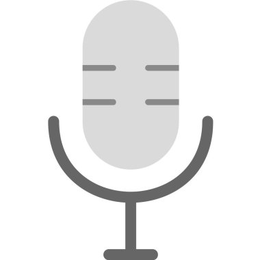 mikrofon simgesi. vektör illüstrasyonu.