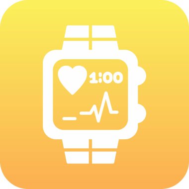 Akıllı saatin vektör modern illüstrasyonu