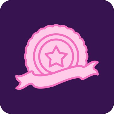 Bir yıldız simgesinin vektör illüstrasyonu