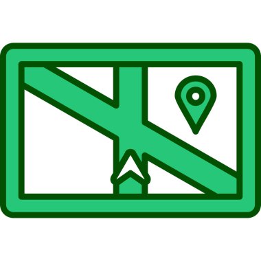 Harita işaretleyici. Web simgesi vektör illüstrasyonu