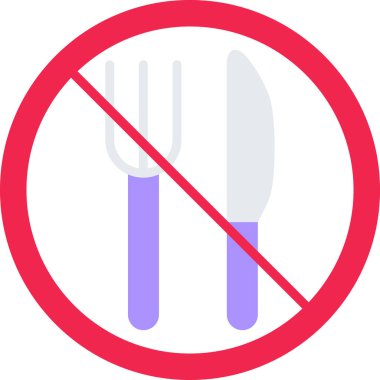 çatal ve çapraz vektör çizimi