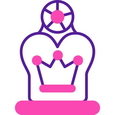 Bir tacın vektör illüstrasyonu