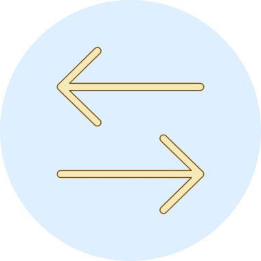 Ok simgesi. ok ve ok işaretlerinin vektör çizimi.