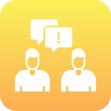 sohbet simgesi olan insanlar.