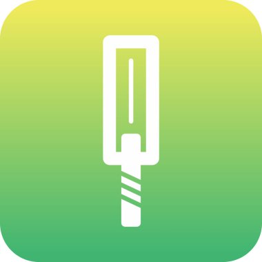 Eşsiz termometre kabartma vektör simgesi