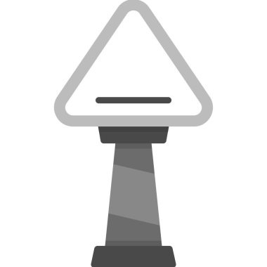 Tek bir izole lamba simgesinin vektör çizimi