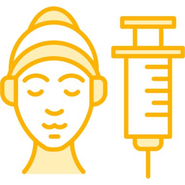 Hemşire hanım. Web simgesi basit illüstrasyon