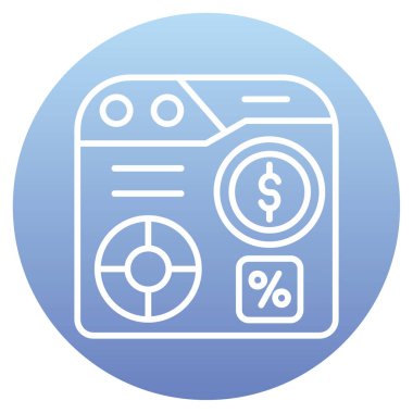 Para için. Web simgesi vektör illüstrasyonu