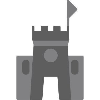 Bir ortaçağ şövalye simgesinin vektör çizimi