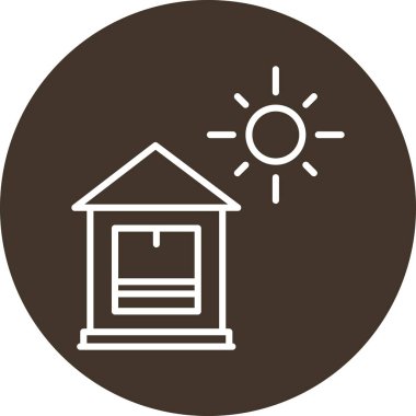 Yapı simgesinin vektör illüstrasyonu