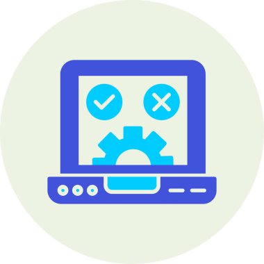 Bilgisayar. Web simgesi basit tasarım