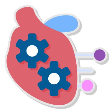 İnsan beyninin vektör illüstrasyonu