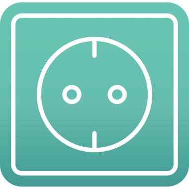 Beyaz arkaplanda yeşil pil simgesi izole edildi. Şimşek sembolü. Mavi daire düğmesi. vektör illüstrasyonu