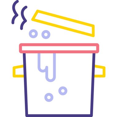 Kova kova. Web simgesi basit illüstrasyon